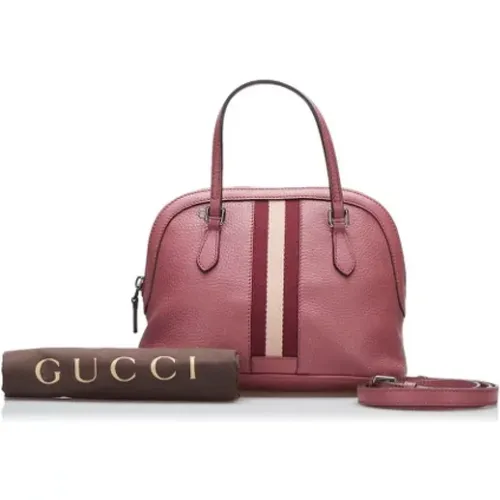 Gebrauchte rosa Lederhandtasche - Gucci Vintage - Modalova