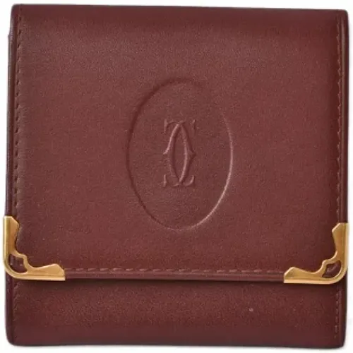 Pre-owned Leather wallets , female, Sizes: ONE SIZE - Cartier Vintage - Modalova