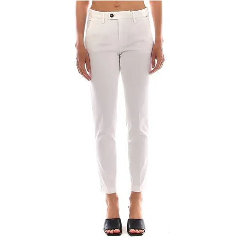 Weiße Chino Flow Hose , Damen, Größe: W27 - Roy Roger's - Modalova