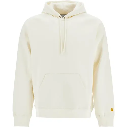 Kapuzen-Sweatshirt mit Raglanärmeln,Ivory Hooded Chase Sweatshirt - Carhartt WIP - Modalova