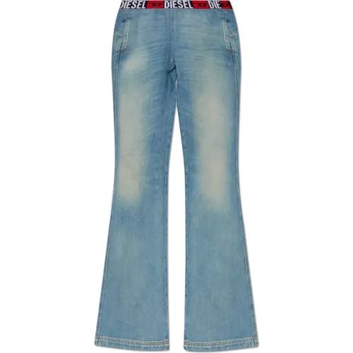 Jeans mit Raw-Finish D-Eby-S , Damen, Größe: W31 - Diesel - Modalova