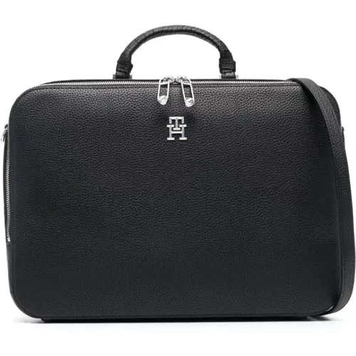 Emblem laptop bag , female, Sizes: ONE SIZE - Tommy Hilfiger - Modalova