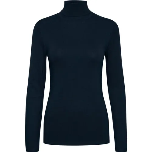 Rollkragenpullover , Damen, Größe: M - Ichi - Modalova