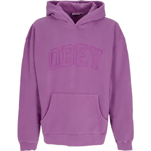 Schwerer Hoodie mit Kängurutasche , Herren, Größe: XL - Obey - Modalova