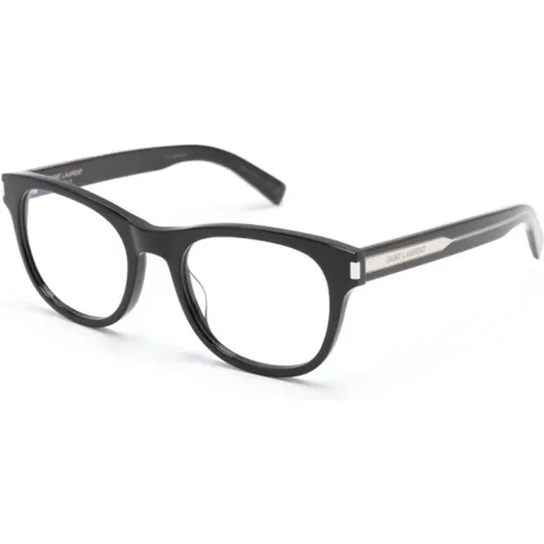 Schwarze Optische Brille für den Alltag , unisex, Größe: 53 MM - Saint Laurent - Modalova