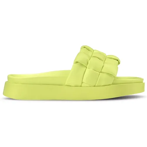 Braided Lime Slipper Vegan Summer , female, Sizes: 8 UK - Inuikii - Modalova