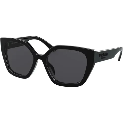 Grey Sunglasses , female, Sizes: 52 MM - Prada - Modalova