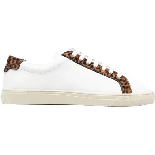 Leopard Print Sneakers for Elevated Style , female, Sizes: 3 UK, 6 UK, 5 UK, 4 UK, 5 1/2 UK - Saint Laurent - Modalova