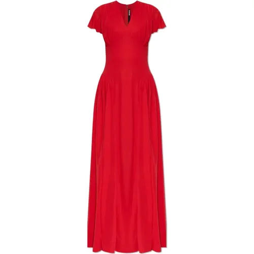 Kleid Maxi V-Ausschnitt , Damen, Größe: XS - ROTATE Birger Christensen - Modalova