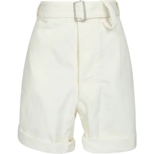 Ivory Chino Shorts , female, Sizes: 2XS - Maison Margiela - Modalova