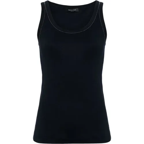 Stilvolle Top Modelle,Schwarze Topwear für Frauen Ss24 - Fabiana Filippi - Modalova