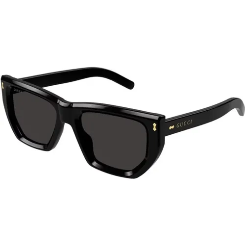 Grey Sunglasses Gg1520S 001 , female, Sizes: 53 MM - Gucci - Modalova