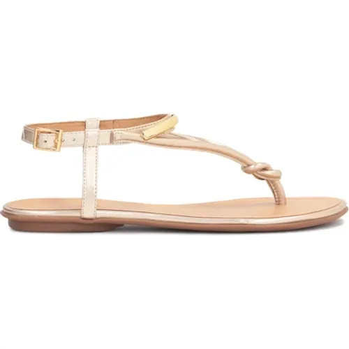 Leder flache Sandalen , Damen, Größe: 40 EU - Kazar - Modalova