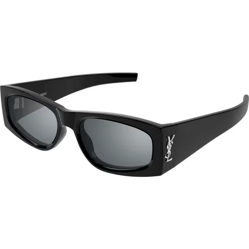 Silver Sunglasses SL M140 , female, Sizes: 56 MM - Saint Laurent - Modalova