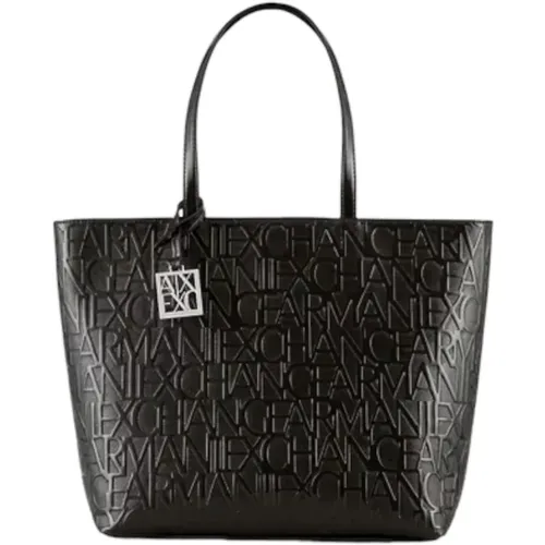 Logo Print Shopper Bag , female, Sizes: ONE SIZE - Armani Exchange - Modalova