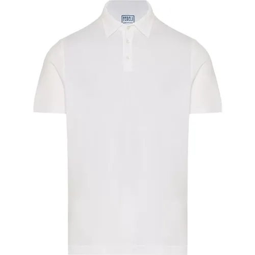 Slim Fit Cotton Polo Shirt , male, Sizes: XL, 2XL, L, 4XL - Fedeli - Modalova