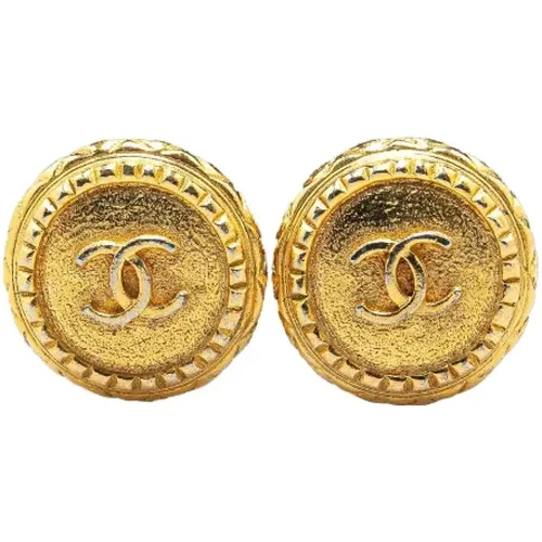 Pre-owned Metal earrings , female, Sizes: ONE SIZE - Chanel Vintage - Modalova