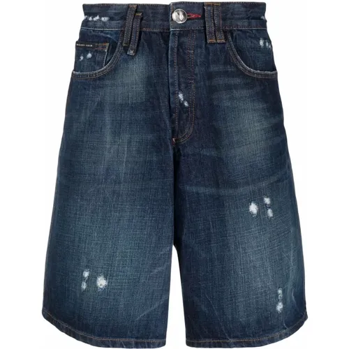 Casual Cotton Shorts , male, Sizes: W31 - Philipp Plein - Modalova