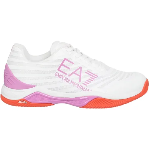 Multicolour Clay Sneakers with Laces , female, Sizes: 4 UK - Emporio Armani EA7 - Modalova