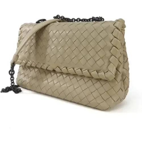 Pre-owned Leather shoulder-bags , female, Sizes: ONE SIZE - Bottega Veneta Vintage - Modalova