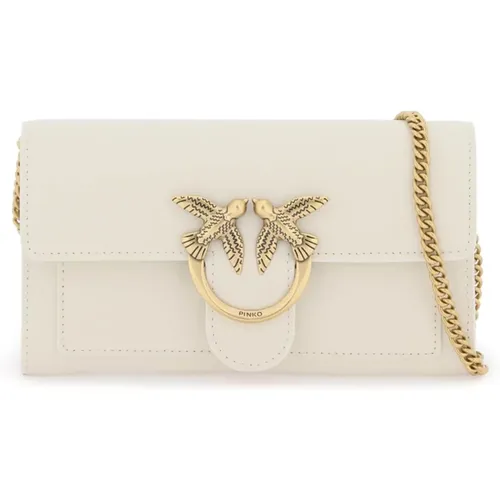 Love Birds Diamond Cut Schultertasche - pinko - Modalova