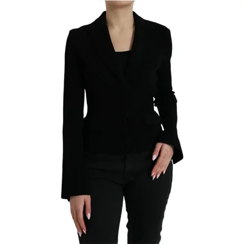 Eleganter Schwarzer Designer-Blazer Frauen - Dolce & Gabbana - Modalova