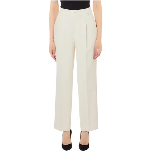 Crepe High Waist Hose , Damen, Größe: S - Liu Jo - Modalova