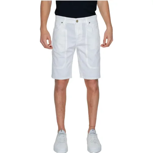 Weiße Baumwollmischungsshorts mit Taschen , Herren, Größe: W34 - Jeckerson - Modalova