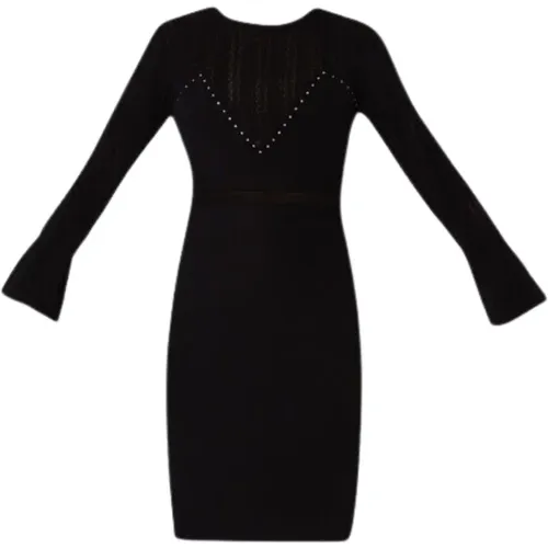 Elegant Knit Dress with Lace Details , female, Sizes: S, XS, L - Liu Jo - Modalova