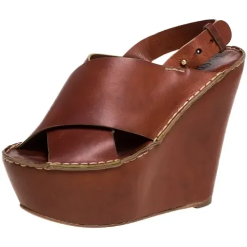Pre-owned Leder sandals , Damen, Größe: 38 EU - Chloé Pre-owned - Modalova