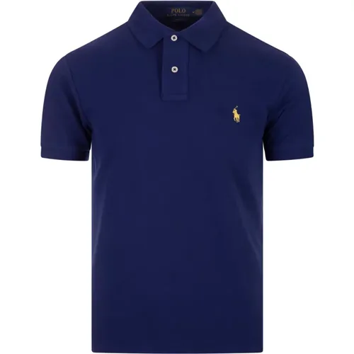 Blaues Poloshirt Amerikanischer Stil Ikone , Herren, Größe: 2XL - Ralph Lauren - Modalova