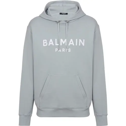 Printed Pari hoodie , male, Sizes: M, S, L - Balmain - Modalova