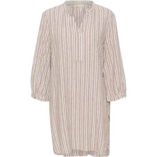 Striped Tunic Dress Ellieiw Alabasta , female, Sizes: M, S, L, 2XL - InWear - Modalova