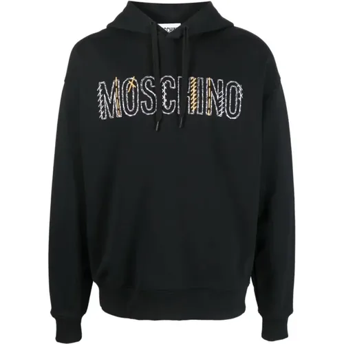 Hooded Sweatshirt - Size 52 , male, Sizes: L, 2XL, M, XL - Moschino - Modalova