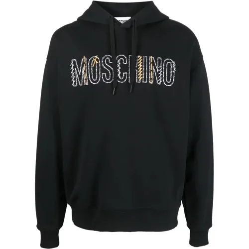 Hooded Sweatshirt - Size 52 , male, Sizes: L, M, XL - Moschino - Modalova