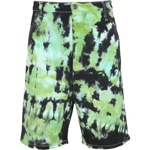 Bermuda Shorts With TIE DYE Pattern , male, Sizes: W29, W28, W27 - Ami Paris - Modalova