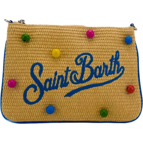 Colorful Women's Raffia Bag with Removable Strap , female, Sizes: ONE SIZE - MC2 Saint Barth - Modalova