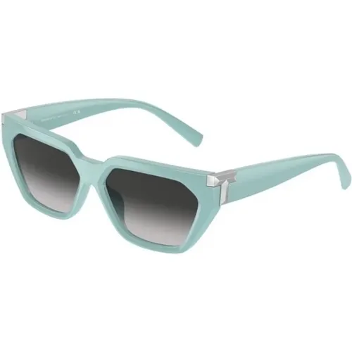 Frame Gradient Grey Sunglasses , unisex, Sizes: 56 MM - Tiffany - Modalova