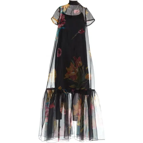 Blumendruck Kleid für Frauen , Damen, Größe: M - Staud - Modalova