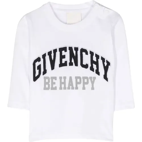 Weißes Baumwoll-Jersey-Baby-Jungen-T-Shirt - Givenchy - Modalova