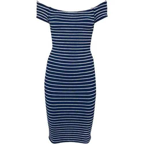 Striped Off-Shoulder Midi Dress , female, Sizes: ONE SIZE - Hunza G - Modalova