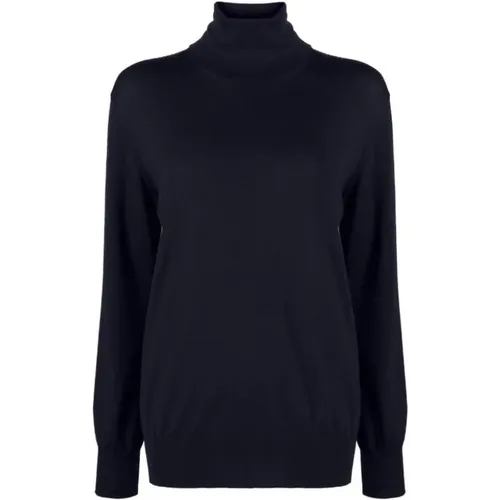 Blauer Wollpullover Langarm - Jil Sander - Modalova