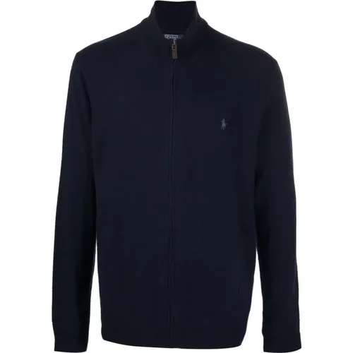 Long sleeve full zip sweater , male, Sizes: 2XL, S - Polo Ralph Lauren - Modalova