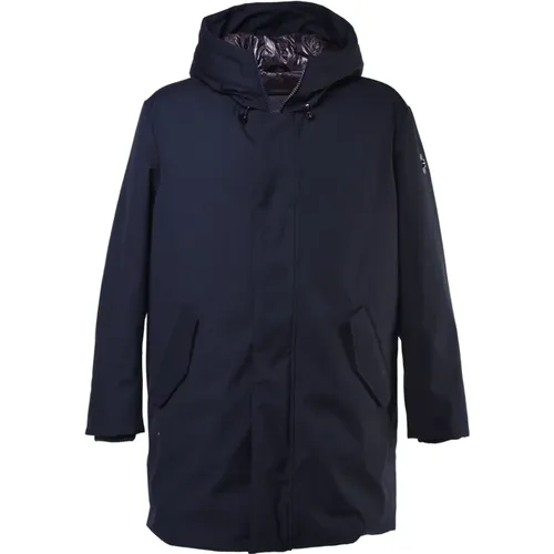 Parka in dark nylon , male, Sizes: 4XL, XL, 3XL, L, 2XL - Baldinini - Modalova