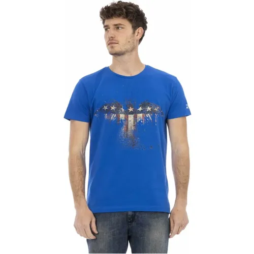 Casual T-Shirt mit Rundhalsausschnitt , Herren, Größe: M - Trussardi - Modalova