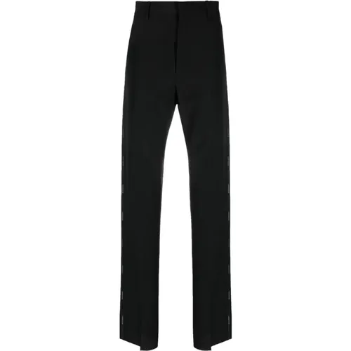 Logo-Tape Tailored Trousers , male, Sizes: L, M, S - Givenchy - Modalova