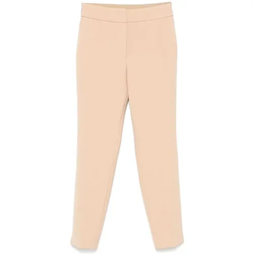 Slim Trousers with Elastic Waistband , female, Sizes: 2XL, S - PESERICO - Modalova