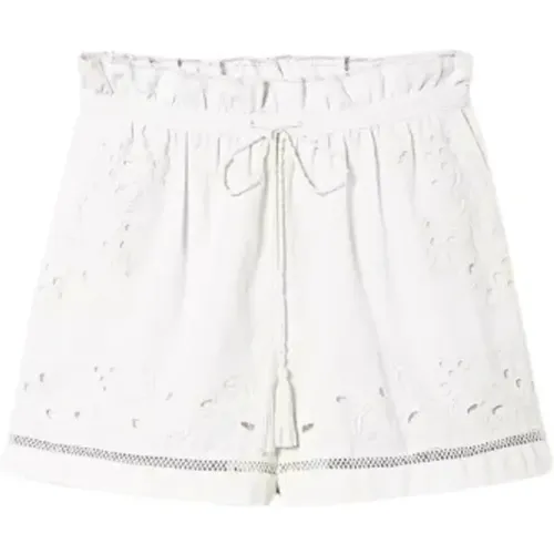 Embroidered Shorts in Mussola , female, Sizes: M, S, XS - Twinset - Modalova
