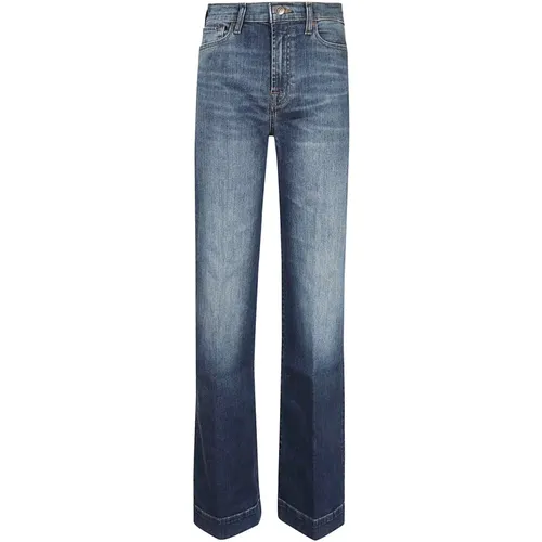Dunkelblaue Moderne Dojo Retro Jeans , Damen, Größe: W24 - 7 For All Mankind - Modalova
