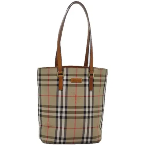 Pre-owned Canvas shoulder-bags , female, Sizes: ONE SIZE - Burberry Vintage - Modalova